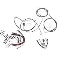 Image of 589021 - Magnum Shielding XR Handlebar Cable Install Kit For Harley Davidson FLTRSE3 1800 2009 30.5 - 35.5cm (12" - 14") - Chrome/Clear-Coated