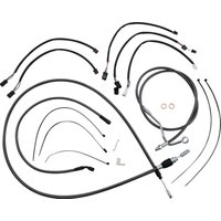 7871131 - Magnum Shielding KarbonFibr Designer Handlebar Cable Install Kit For Harley Davidson FLHRXS 1868 2021-2024 30.5 - 35.5cm (12" - 14") - Carbon Fiber/Silver