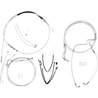 387971 - Magnum Shielding Sterling Chromite II Designer Handlebar Cable Install Kit For Harley Davidson FLTRK 1868 2021-2024 30.5 - 35.5cm (12" - 14") - Chrome/Clear-Coated
