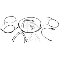 487673 - Magnum Shielding Pearl Designer Handlebar Cable Install Kit For Harley Davidson XL 1200 C 35.5 - 40.5cm (14" - 16") - Black