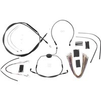 787301 - Magnum Shielding KarbonFibr Designer Handlebar Cable Install Kit For Harley Davidson FLHR 1584 2008 30.5 - 35.5cm (12" - 14") - Carbon Fiber/Silver