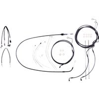 4871192 - Magnum Shielding Pearl Designer Handlebar Cable Install Kit For Harley Davidson FLH 1868 2021 38 - 43cm (15" - 17") - Black