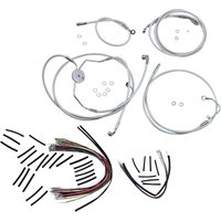 387022 - Magnum Shielding Sterling Chromite II Designer Handlebar Cable Install Kit For Harley Davidson FLTRSE3 1800 2009 38 - 43cm (15" - 17") - Chrome/Clear-Coated