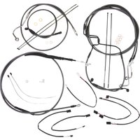 4871012 - Magnum Shielding Pearl Designer Handlebar Cable Install Kit For Harley Davidson FLHRXS 1868 2021-2024 38 - 43cm (15" - 17") - Black