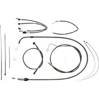 4871172 - Magnum Shielding Pearl Designer Handlebar Cable Install Kit For Harley Davidson FLH 1868 2021 38 - 43cm (15" - 17") - Black