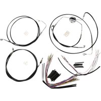 489001 - Magnum Shielding XR Handlebar Cable Install Kit For Harley Davidson FLHRSE4 1800 2008 30.5 - 35.5cm (12" - 14") - Black/Chrome