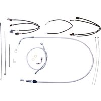 3871161 - Magnum Shielding Sterling Chromite II Designer Handlebar Cable Install Kit For Harley Davidson FXFB 1750 2018-2019 30.5 - 35.5cm (12" - 14") - Chrome/Clear-Coated