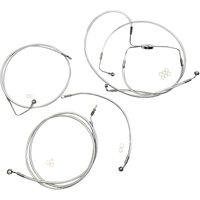387004 - Magnum Shielding Sterling Chromite II Designer Handlebar Cable Install Kit For Harley Davidson FLHRSE4 1800 2008 25.5cm (10") - Chrome/Clear-Coated