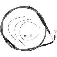 723610HE - Magnum Shielding Polished KarbonFibr Clutch Cable For Harley Davidson FLH 1868 2021 192.4 cm (75-3/4") - Carbon Fiber/Silver