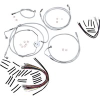 387021 - Magnum Shielding Sterling Chromite II Designer Handlebar Cable Install Kit For Harley Davidson FLTRSE3 1800 2009 30.5 - 35.5cm (12" - 14") - Chrome/Clear-Coated
