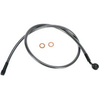 AS47936 - Magnum Shielding Designer Series ABS-Specific Brake Hose Kit For Harley Davidson FLD 1690 2012-2014 Front/Upper 91.5 cm (36") - Black/Black Pearl