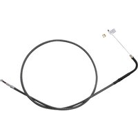 Image of 74256 - Magnum Shielding KarbonFibr Braided Throttle/Idle Cable For Harley Davidson FLD 1690 2012-2013 93 cm (36-5/8") - Carbon Fiber/Silver