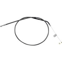 73362 - Magnum Shielding KarbonFibr Braided Throttle/Idle Cable For Harley Davidson XL 1200 C 2004-2020 81.5 cm (32") - Carbon Fiber/Silver