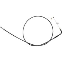Image of 74218 - Magnum Shielding KarbonFibr Braided Throttle/Idle Cable For Harley Davidson FLD 1690 2012-2013 120.5 cm (47-1/2") - Carbon Fiber/Silver