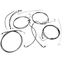 486691 - Magnum Shielding XR Handlebar Cable Install Kit For Harley Davidson FLHTCU 1690 2016 30.5 - 35.5cm (12" - 14") - Black