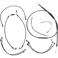 487901 - Magnum Shielding Pearl Designer Handlebar Cable Install Kit For Harley Davidson FXDLS 1800 2016-2017 30.5 - 35.5cm (12" - 14") - Black