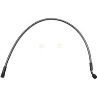 77123 - Magnum Shielding KarbonFibr Brake Hose For Harley Davidson FLHR 1690 Front/Upper 58.5 cm (23") - Carbon Fiber/KARBONFIBR/Silver