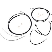 Image of 489882 - Magnum Shielding XR Handlebar Cable Install Kit For Harley Davidson FLRT 1868 2021-2024 38 - 43cm (15" - 17") - Black/Chrome