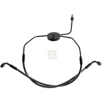 77005 - Magnum Shielding Brake Hose For Harley Davidson FLHR 1340 1994-1998 Front Standard - Carbon Fiber/KARBONFIBR/Silver