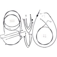 5891191 - Magnum Shielding XR Handlebar Cable Install Kit For Harley Davidson FLH 1868 2021 30.5 - 35.5cm (12" - 14") - Chrome/Clear-Coated