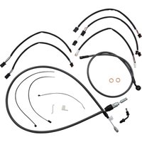 7871161 - Magnum Shielding KarbonFibr Designer Handlebar Cable Install Kit For Harley Davidson FXFB 1750 2018-2019 30.5 - 35.5cm (12" - 14") - Carbon Fiber/Silver