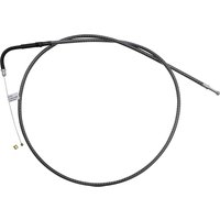 Image of 73215 - Magnum Shielding KarbonFibr Braided Throttle/Idle Cable For Harley Davidson FLD 1690 2012-2013 113 cm (44-7/16") - Carbon Fiber/Silver