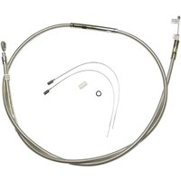 52288 - Magnum Shielding High-Efficiency Stainless Clutch Cable For Harley Davidson FLDE 1750 2018-2020 164.5 cm (64-11/16") - Polished