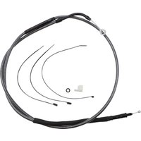 72366HE - Magnum Shielding Polished KarbonFibr Clutch Cable For Harley Davidson FLH 1868 2021 182.5 cm (71-3/4") - Carbon Fiber/Silver