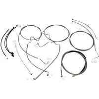 589921 - Magnum Shielding XR Handlebar Cable Install Kit For Harley Davidson FLHR 1750 30.5 - 35.5cm (12" - 14") - Chrome/Clear-Coated