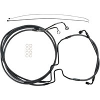 AS77016 - Magnum Shielding KarbonFibr Lower Brake Hose For Harley Davidson FLH 1868 2021 Front/Lower - Carbon Fiber/KARBONFIBR/Silver