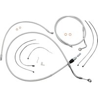 3871174 - Magnum Shielding Sterling Chromite II Designer Handlebar Cable Install Kit For Harley Davidson FLH 1868 2021 25.5cm (10") - Chrome/Clear-Coated