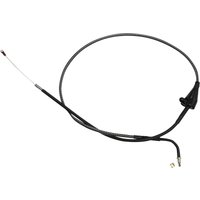 7428 - Magnum Shielding KarbonFibr Braided Throttle/Idle Cable For Harley Davidson FLHR 1450 2002-2003 64 cm (25-1/8") - Carbon Fiber/Silver