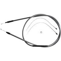 72126HE - Magnum Shielding Polished KarbonFibr Clutch Cable For Harley Davidson FLHR 1340 1994-1998 174.5 cm (68-11/16") - Carbon Fiber/Silver