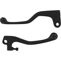 Image of 53175-ML3-790SH - Parts Unlimited Shorty Power Lever Set For Honda CR125 1992-2004 - Black