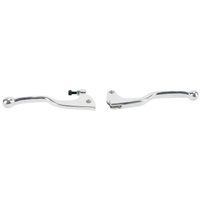 55Y-83922-00-CH - Parts Unlimited Shorty Power Brake & Clutch Lever Set For Yamaha TT 225 1986-1987 US Models - Silver