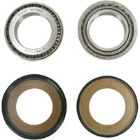 PWSSK-H05-420 - Pivot Works Steering Stem Bearing Kit For Honda CRF250R 2010-2014 - Black/Chrome