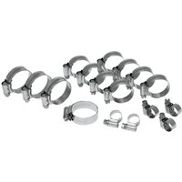 Image of CK YAM-17 - Samco Radiator Clamp Kit For Yamaha YZF-R6 600 2006-2023 - Silver