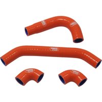 Image of KTM-132-OR - Samco Race Fit Radiator Hose Kit For Gas Gas EC 250 2024-2025 - Orange
