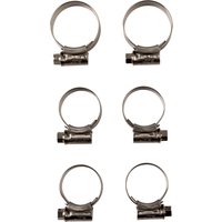 Image of CK KTM-129 - Samco Radiator Hose Clamp Kit For Gas Gas EC250F 2024-2025 - Silver