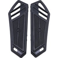 Image of 0036-1014-SMB - Performance Machine Superlight Floorboards For Harley Davidson FLH 1984-1985 (US Models) Front - Black