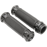 0063-2082-B - Performance Machine Overdrive Custom Grips For Harley Davidson FLDE 1750 2018-2020 - Black