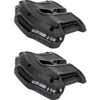 Image of 0177-2084-SMB - Performance Machine Rocker Box Covers For Harley Davidson FLDE 1750 2018-2020 - Black Ops