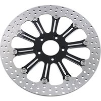 Image of 0133-3015RELS-BMP - Performance Machine Two Piece Brake Disc For Harley Davidson FLD 1690 2012-2013 Front 13" - Black/Silver