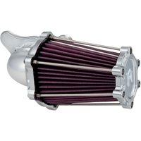 Image of 0206-2049-CH - Performance Machine Fast Air Intake Cleaner For Harley Davidson FLD 1690 2012-2013 - Chrome