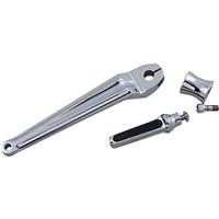 Image of 0034-1080-CH - Performance Machine Contour Gear Pedal & Spacer For Harley Davidson FLDE 1750 2018 - Chrome