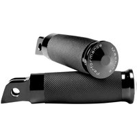 Image of 0035-1235M-B - Performance Machine Contour Footpegs For Harley Davidson FLDE 1750 2018-2020 Front - Black