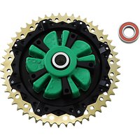 G2CC51-12 - Alloy Art Cush Chain Sprocket For Harley Davidson FLHR 1584 2009 Black Gold 51T