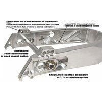 SA08 - Alloy Art Swing Arm For Harley Davidson FLHR 1340 1994-1998 - Machined