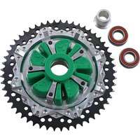 G2CC53-31 - Alloy Art Cush Chain Sprocket For Harley Davidson FLHR 1584 2009 Black/Machined 53T