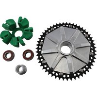 G2CC51-31 - Alloy Art Cush Chain Sprocket For Harley Davidson FLHR 1584 2009 Black/Machined 51T